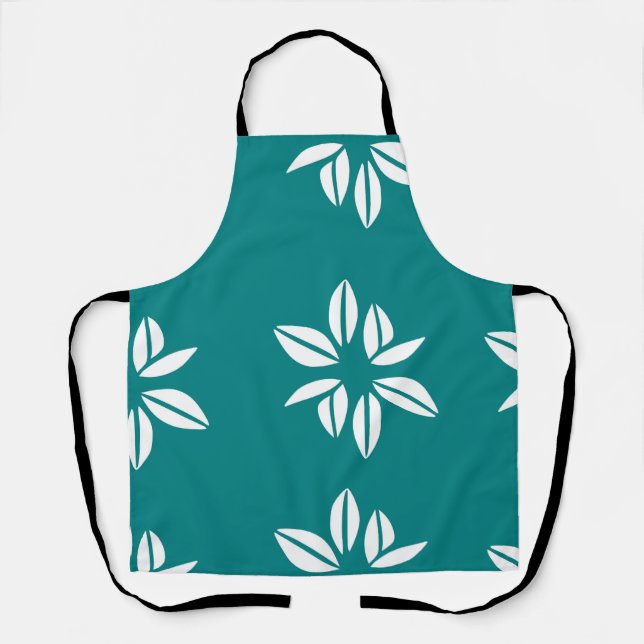 Tablier Boho Fleur sauvage Garden Motif sans couture (Recto)