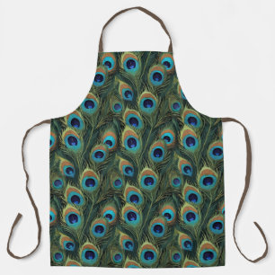 Tablier Boho Peacock Feathers