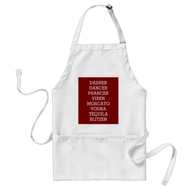 Tablier Boire amusant Noël Adulte Apron (Devant)