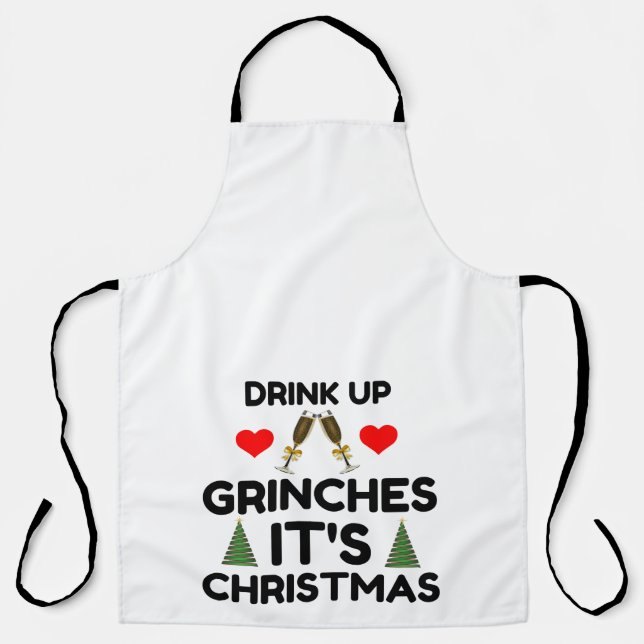 TABLIER BOIRE DES GRINCHES C'EST NOËL (Recto)