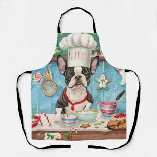 Tablier Boisson de Noël de Boston Terrier