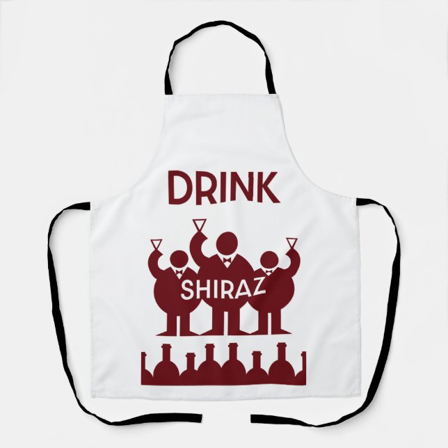 Tablier Boissons de vins de Shiraz (Recto)
