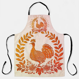 Tablier Bon thanksgiving Turquie Apron