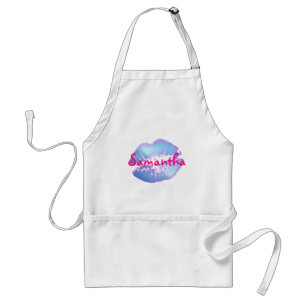 Tablier Bonbons en coton mignon couleur bleu et rose