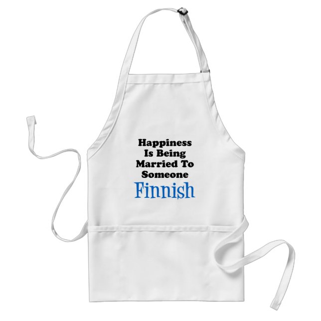 Tablier Bonheur Marié À Quelqu'Un Finlandais Apron (Devant)