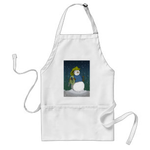 Tablier Bonhomme de neige de sapeur-pompier