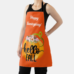 Tablier Bonjour Automne Personnaliser Automne Texte et cou