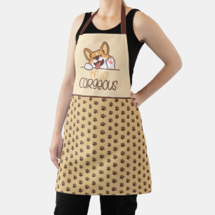 Tablier Bonjour Corgi Chien