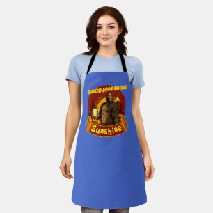 Tablier Bonjour Soleil Bigfoot Café Humour Art