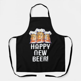 Tablier BONNE ANNÉE BIÈRE ! Soirée du Nouvel An Boire