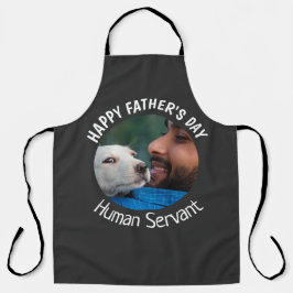 Tablier Bonne Fête des pères Serviteur humain Custom Black