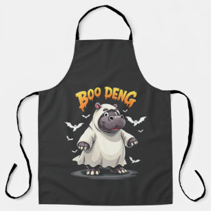 Tablier Boo Deng Ghost Baby Pygmy Hippo Moo Deng Halloween