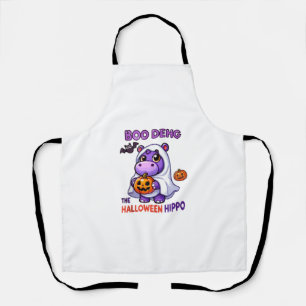 Tablier Boo Deng L'Halloween Hippo Cute Bouncy Pig Costu