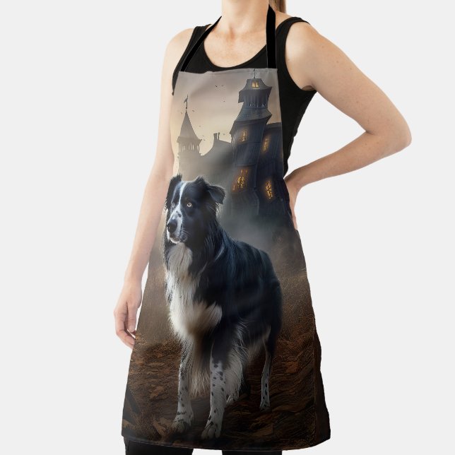 Tablier Border Collie Halloween Épouvantable (Insitu)