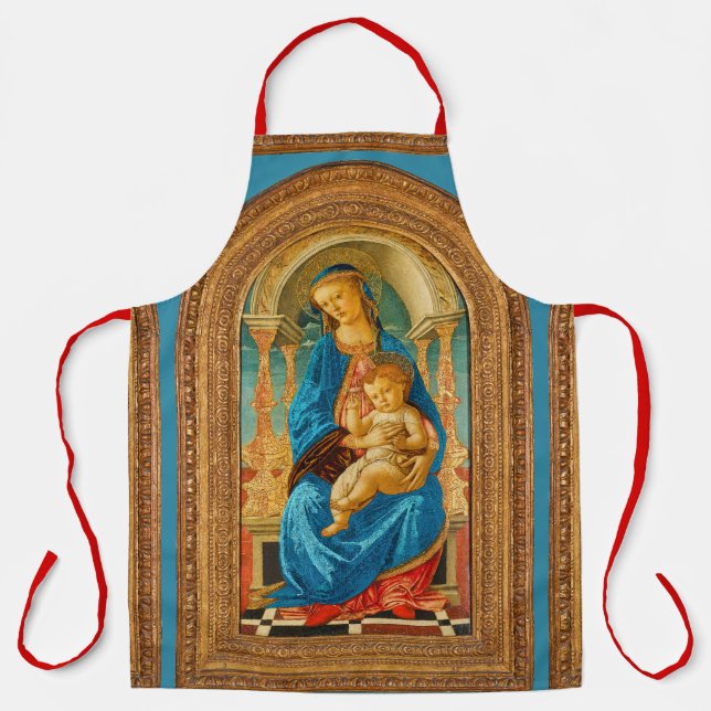 Tablier Botticelli Madonna et l'enfant intronisé (Recto)