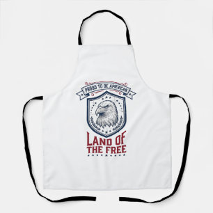 Tablier Bouclier Américain Patriotique Aigle Chemise Vinta
