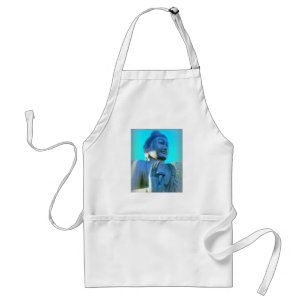 Tablier bouddha bleu