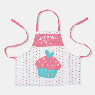 Tablier Boulangerie à gâteau colorée à la tête super migno