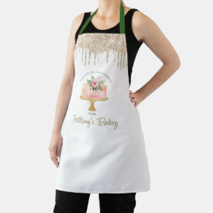 Tablier Boulangerie Blush Pink Gâteau Gold Parties scintil