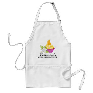 Tablier Boulangerie de cupcake en tranches d'orange tablie