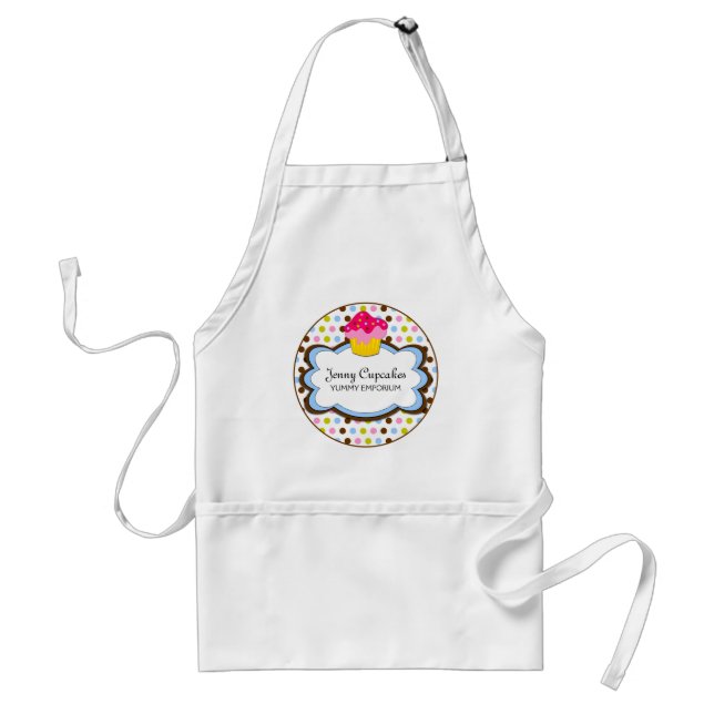 Tablier Boulangerie de cupcake Whimsical Apron personnalis (Devant)