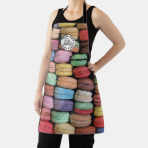Boulangerie Macaron couleur mignonne Logo