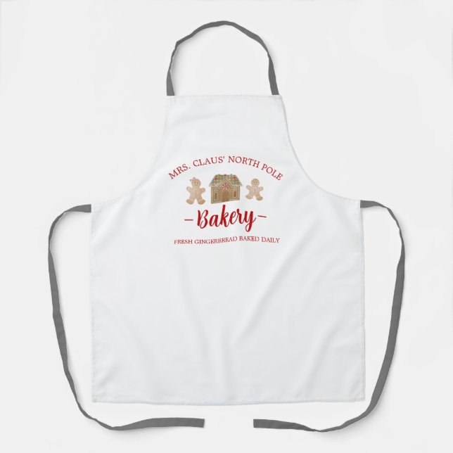 Tablier Boulangerie Mme Claus Noël, Moyen Apron (Recto)