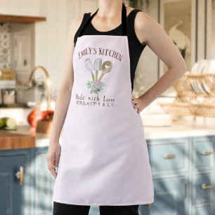 Tablier Boulangerie Pâtisserie Chef Cuisine Ustensile Rose