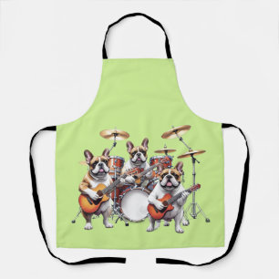 Tablier Bouledogue français groupe de musique Bouledogues