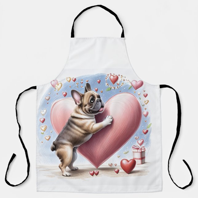 Tablier Bouledogue français maladie de Hirschsprung French (Recto)