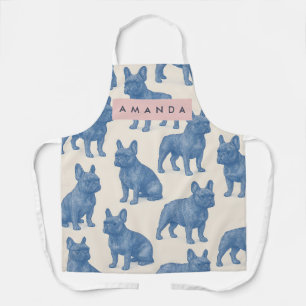 Tablier Bouledogue français mignon personnalisé