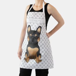 Tablier Bouledogue français noir et fauve / chien Bouledog