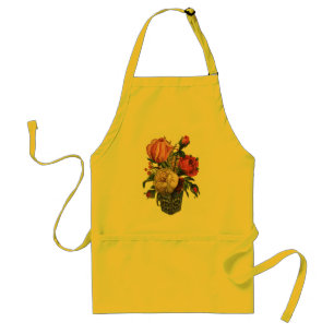 Tablier Bouquet de roses à fleurs de style victorien rose