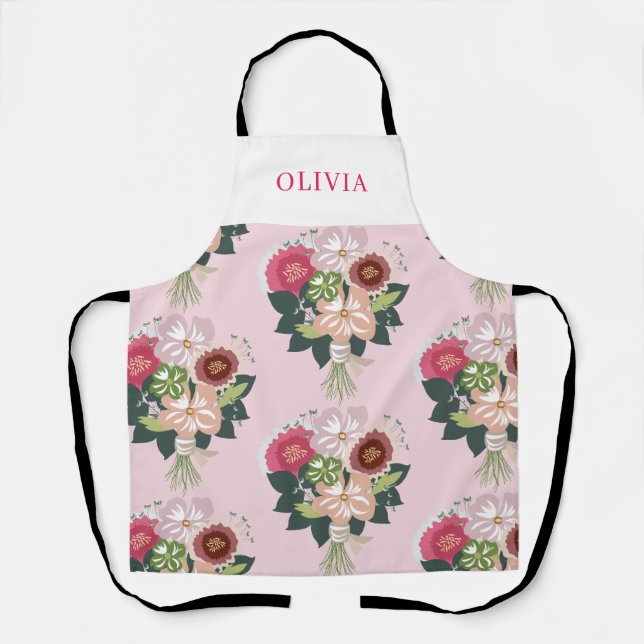 Tablier Bouquet floral (Recto)