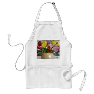 Tablier "Bouquet néerlandais" Aproon de tulipes