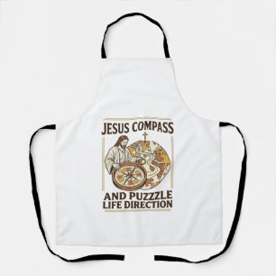 Tablier Boussole Jésus et casse-tête Direction de vie Jésu