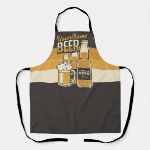 Tablier Bouteille de bière personnalisée Mug mousseux Bar