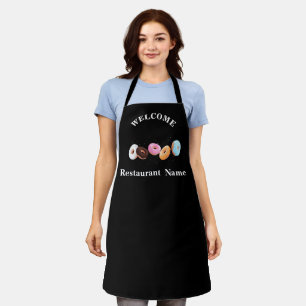 Tablier Boutique pâtisserie gourmande bienvenue Donut Pers