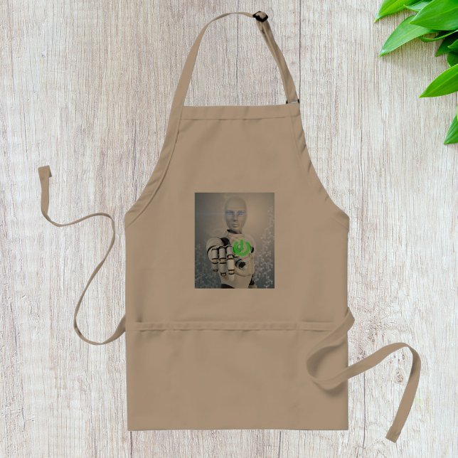 Tablier Bouton d'alimentation de poussée robotique Sci-Fi (Créateur téléchargé)