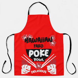 Tablier Bowl de Poke Hawaïen Tako Poke
