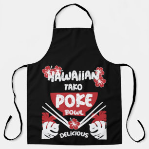 Tablier Bowl de Poke Hawaïen Tako Poke Apron