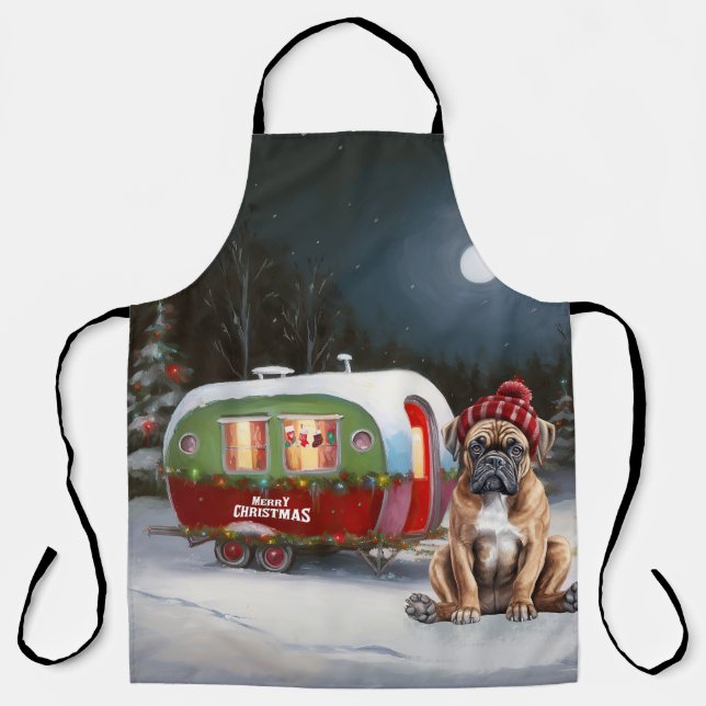 Tablier Boxe d'hiver Caravan Christmas Adventure (Recto)