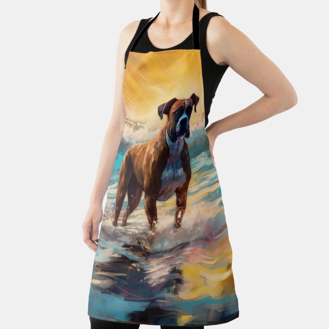 Tablier Boxer Beach Surfing Peinture (Insitu)