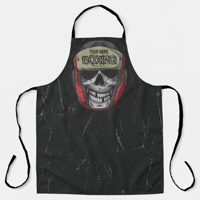 Tablier Boxer Fight Club Skeleton Boxer Gym (Recto)
