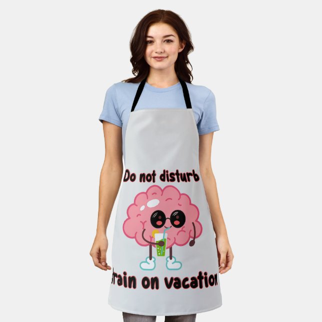 Tablier  Brain on Vacation (Porté)