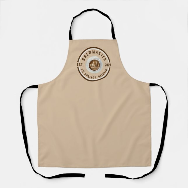 Tablier Brewmaster, Café, Cappuccino, Kaki (Recto)