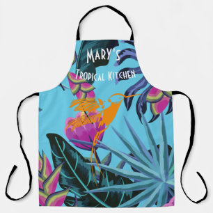 Tablier Bright Tropical Folift Motif avec Hummingbird