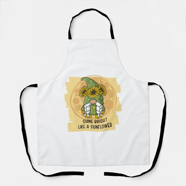 Tablier Briller comme un Gnome de tournesol (Recto)