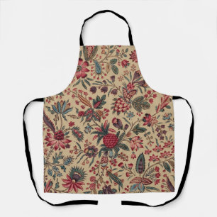 Tablier Broderie de tapisserie florale Art de la fleur