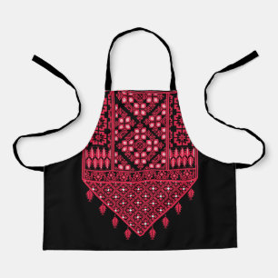 Tablier Broderie palestinienne Tatreez design imprimé